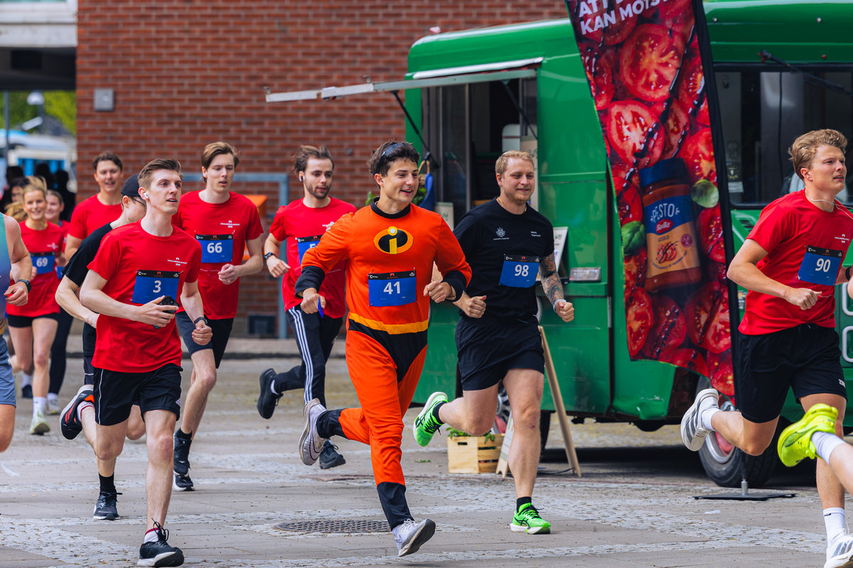 Stämning på campus under Chalmersloppet